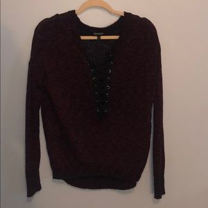 Maroon Express sweater